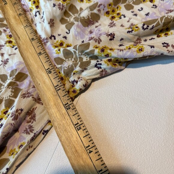 Free People Women S Can't Take My Eyes Off Of You Pants Floral Flare Wide Leg - Picture 8 of 10